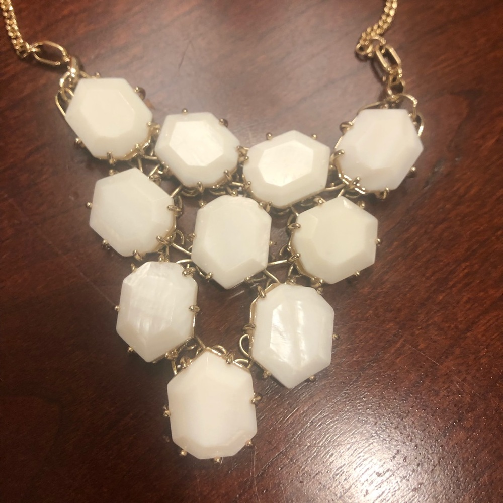 Kendra Scott Custom 10-stone White Pearl Necklace